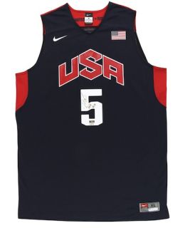 Kevin Durant Signed Inscribed 2012 Olympic Jersey Panini Le 50