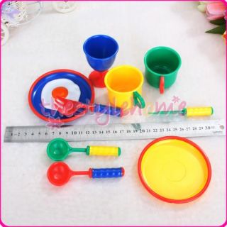 Pretend Play Food Kitchen Cups Dishes SCOOPS10PC Set