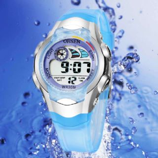 Fashion New OHSEN Boys Kids Digital Alarm Waterproof Sport Gift Watch