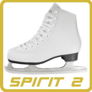 Spirit Ice Figure Skates Leather Kids Ladies UK Sizes