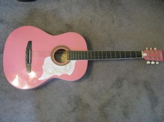 Johnson Acoustic Guitar Pink JG 100 PK Student Beginner