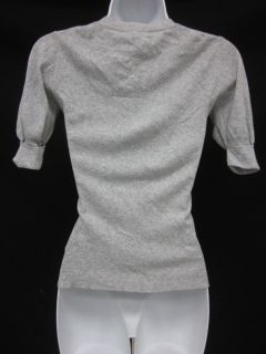 Kier J Gray 3 4 Sleeve Knit Cardigan Sweater Top Sz S