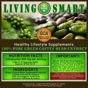 Svetol Green Coffee Bean Extract 400 mg, Dr Oz, GCA, 120Caps, 2 Month