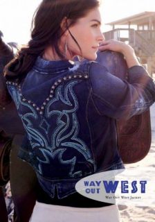 PERFECT WAY OUT WEST JEAN JACKET BY DOUBLE D RANCH STUDS AND MORE