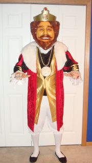 Burger King The King Costume with RARE Limited Edition Mask