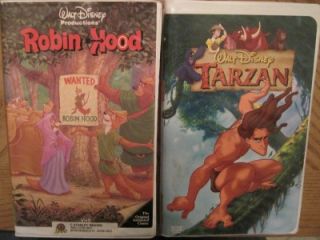 VHS Video All Disney Jungle Robin Oliver Lion Hercules Rescuers