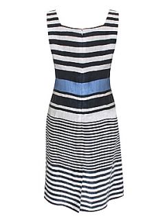 Minuet Petite Blue stripe shift dress Blue   