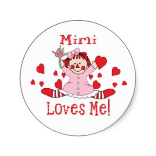Mimi Loves me Rag Doll Sticker