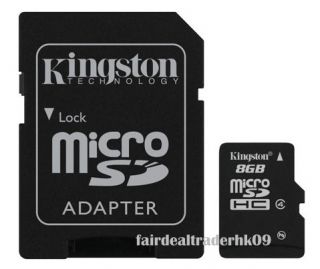 Kingston Micro SD SDHC 8GB 8g Memory Card Adapter