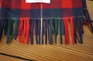 Vintage Pendleton Authentic Kilgore Tartan Plaid 100 Virgin Wool Scarf