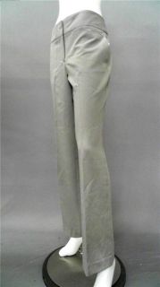 Kim Rogers Career Ladies Womens 12 Flat Front Dress Pants Gray Solid