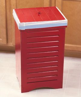 Wooden Kitchen Garbage Can Trash Bin Available in 3 Finishes Nice