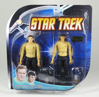 Star Trek TOS Pilot Kirk Spock Figure Set 2 Pack New
