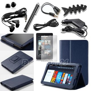 For  Kindle Fire 1 2 7 PU Leather Folio Stand Case Cover