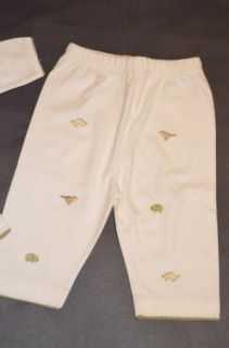 LZ Kissy Kissy Dinosaur Shirt Pants Hat Set Pima Cotton Peruvian NB 3