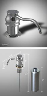 New Chrome Kitchen Faucet Sink Soap Dispenser Pump Bath