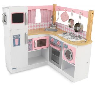 New Childrens Pink Kitchen Oven Girls Pretend Play Set Toy