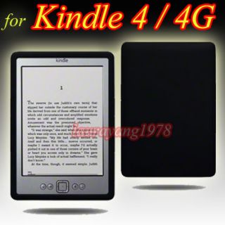 Black Silicone Skin Case Cover Fr  Kindle 4 4G Wi Fi 6 E Ink