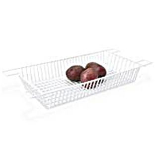 Over Kitchen Sink Rinse Basket or Drying Rack White