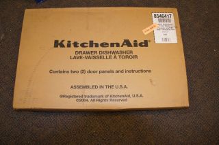 KitchenAid Drawer Dishwasher Door Panels Stainless Steel 2 New 8546417