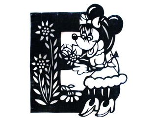 Handmade Disney Scherenschnitte Silhouette Papercut U6