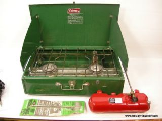 Coleman 413H Portable Camping Stove Grill w/ Propane Conversion Kit