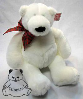 Klondike Jr Polar Bear Gund Plush Toy Stuffed Animal White Teddy