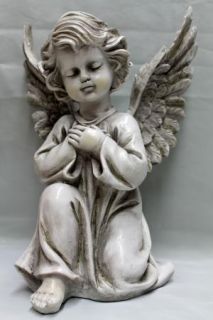 Kneeling Praying Angel Cherub Memorial Garden Statue