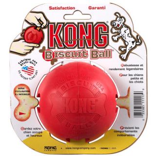 Kong Biscuit Ball Dog Treat Ball Chew Toy Large