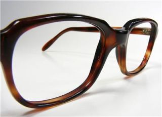 1970s Kono Vintage Brown Tortoise ZYL Plastic Eyeglass Frames USA