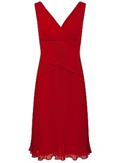 Alexon Deep red chiffon plisse dress Red   