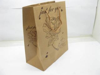 140 Assorted Kraft Paper Gift Shopping Bags 16x13 5cm