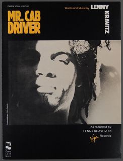 1990 Mr Cab Driver Sheet Music Lenny Kravitz