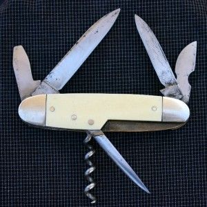 Eskilstuna Sweden Folder Pocket Knife Multifunction w Cork Screw