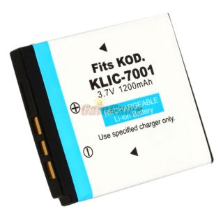 Battery Charger for Kodak KLIC 7001 M753 M763 M853