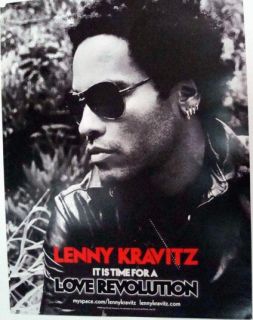 Lenny Kravitz Love Revolution CD Promo Poster 2008