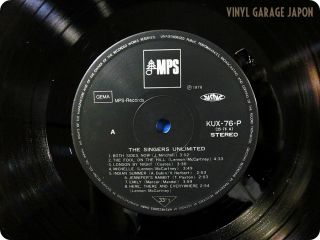 The Singers Unlimited NM Wax KUX 76 P Japan Jazz LP C266