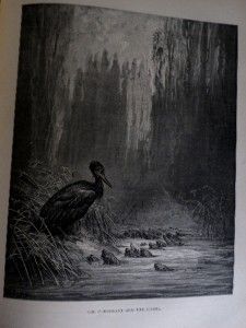 THE FABLES OF LA FONTAINE WITH ILLUSTRATIONS FROM GUSTAVE DORE.