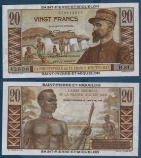 1950 60 Caisse Centrale de La France 20 Francs Gem UNC