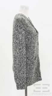 Agence Navy Blue Grey Merino Wool Cardigan Size 1