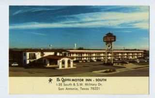 La Quinta Motor Inn South Postcard San Antonio Texas