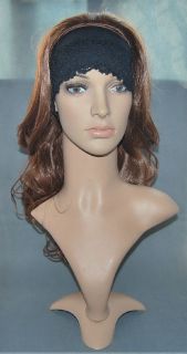 One 3 4 Fall Hairpiece Long Curly Half Wig Hair Piece Brown