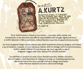 Kurtz Cap Hat Fritz Oil Legion Charcoal or Military