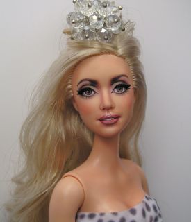 Lady Gaga OOAK Stardoll Barbie Celebrity Art Doll Repaint by Pamela