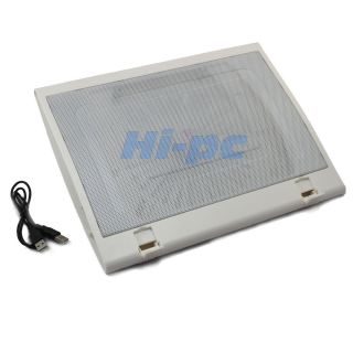 Fan Notebook Cooling Cooler Stand Pad for 10 15.6 inch Laptop Silver