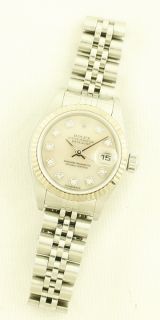 Rolex Datejust Ladies 79174 Watch Stainless Steel 18K Gold Diamond MOP