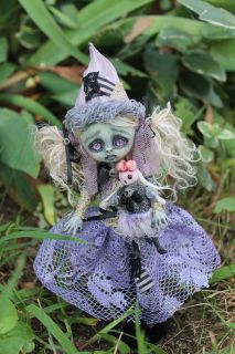 OOAK Gothic Fairy Tale Monster Zombie Posable Art Doll A Gibbons Goth