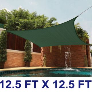 12 Feet Square Heavy Duty Sun Shade Canopy Sail Patio Outdoor Cover