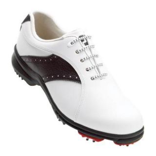 FootJoy Greenjoys Womens Golf Shoes White Black Size 7 Medium 48425