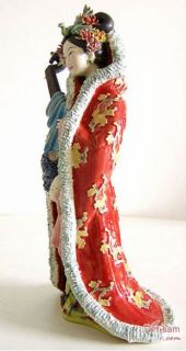 Song Dynasty Concubine Woman   Shiwan Chinese Ceramic Lady Figurine  